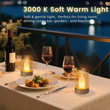 Flameless Candles For Home Decor, Gesture Control Dimmable Led Candles, Realistic Flickering Flame Light For Wedding Centerpieces, Table, Party, Gift