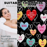 Valentines Shower Curtain For Bathroom - Sweet Heart Valentine'S Day Decor Pink Heart Shower Curtain For Romantic Heart Bathroom Decor, 72 X 72 Inch Waterproof Bath Curtain
