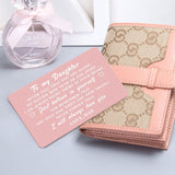 To My Daughter Gifts Wallet & Card From Dad, I Love You Daughter - Wedding Day, Valentine'S Day & Birthday