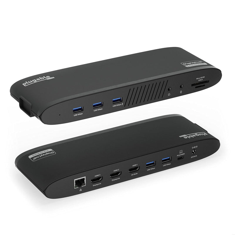 14-In-1 Usb-C Triple Monitor Docking Station With 100W Charging - Displaylink