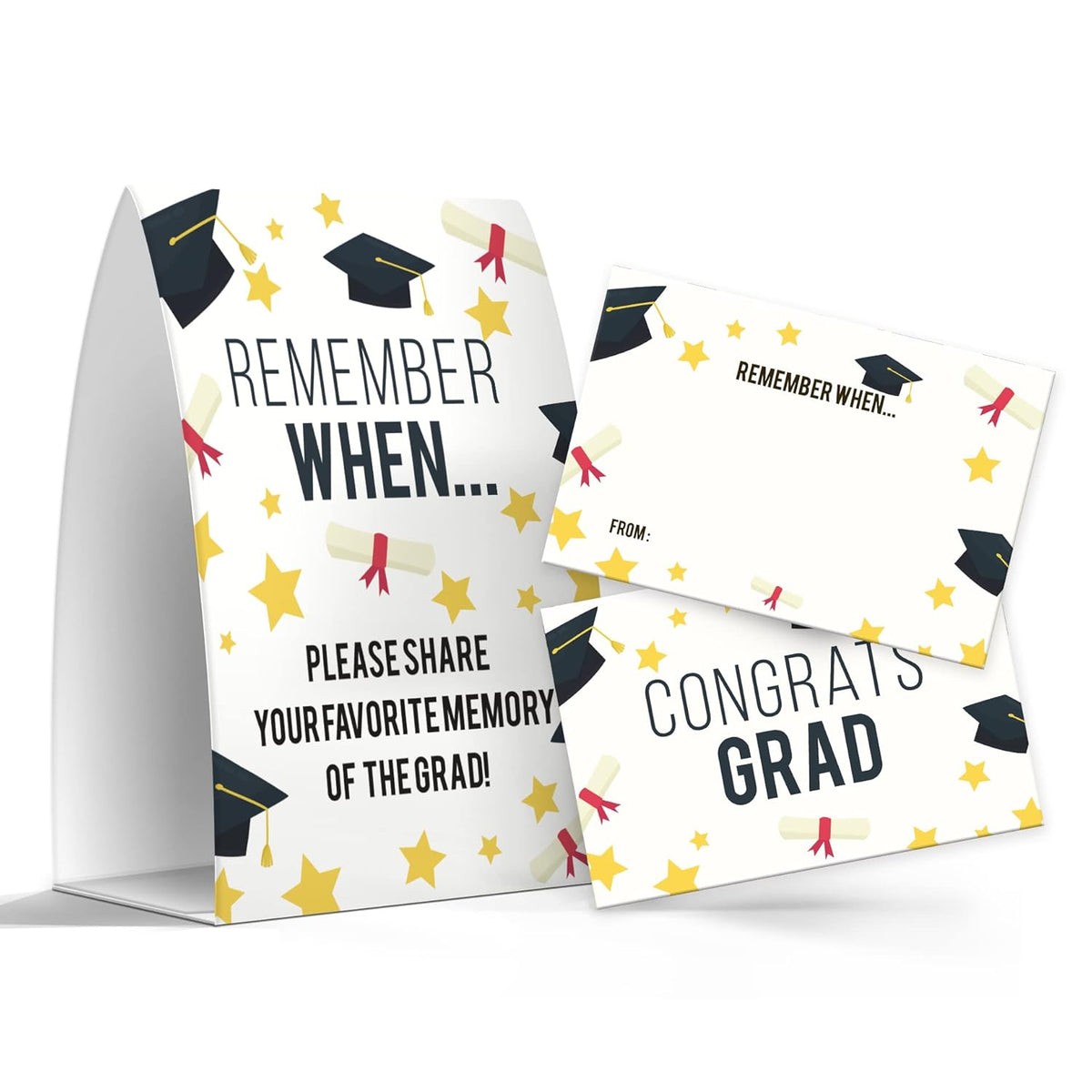 Graduation Share A Memory Cards - Pack Of 1 Sign And 50 Memory Cards, Graduation Party Supplies 2026 (009)