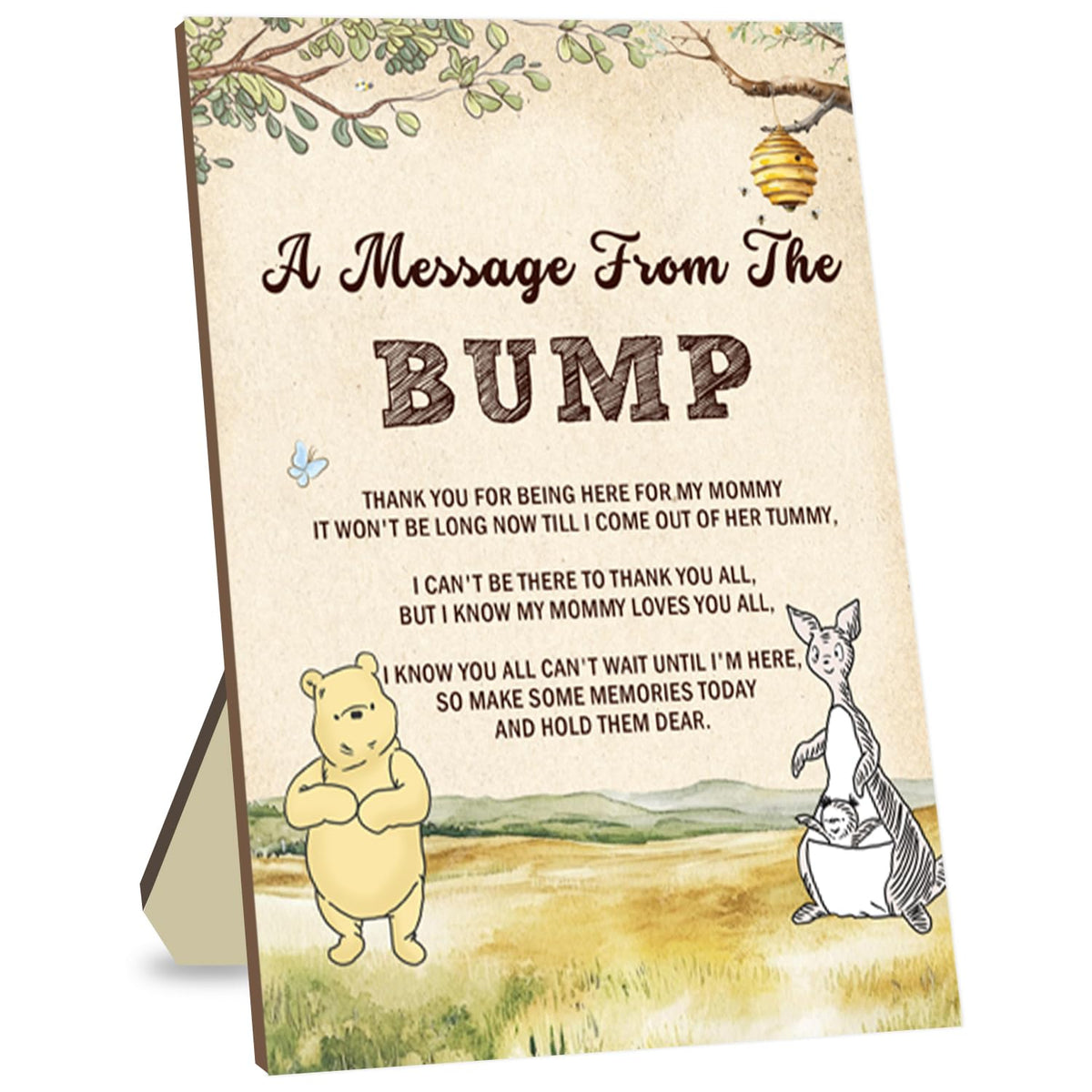 Baby Shower Decorations-Baby Shower Party Games-Baby Shower Gender Reveal Decorations-Party Decorations-Message From Bump,Yellow