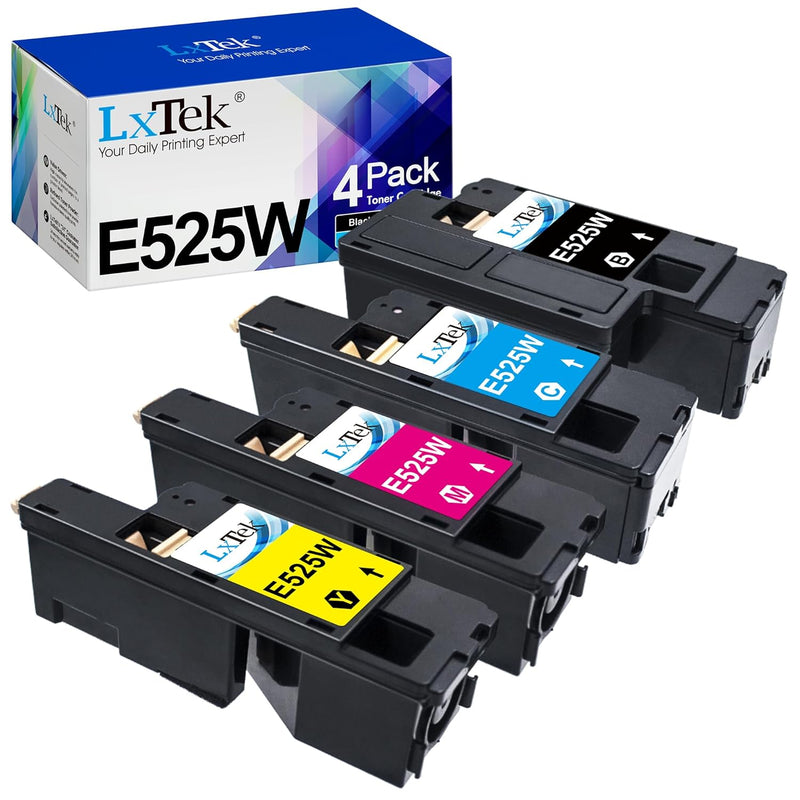 Dell E525W Toner, Remanufactured 4-Pack for E525W Color Laser Printer