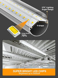 20 Pack 4FT T8 LED Bulbs 36W 5400LM 6500K Daylight Ballast Bypass Fluorescent Replacement