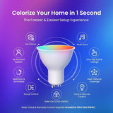 GU10 Smart LED Light Bulbs Color Changing 4 5W 2 Pack