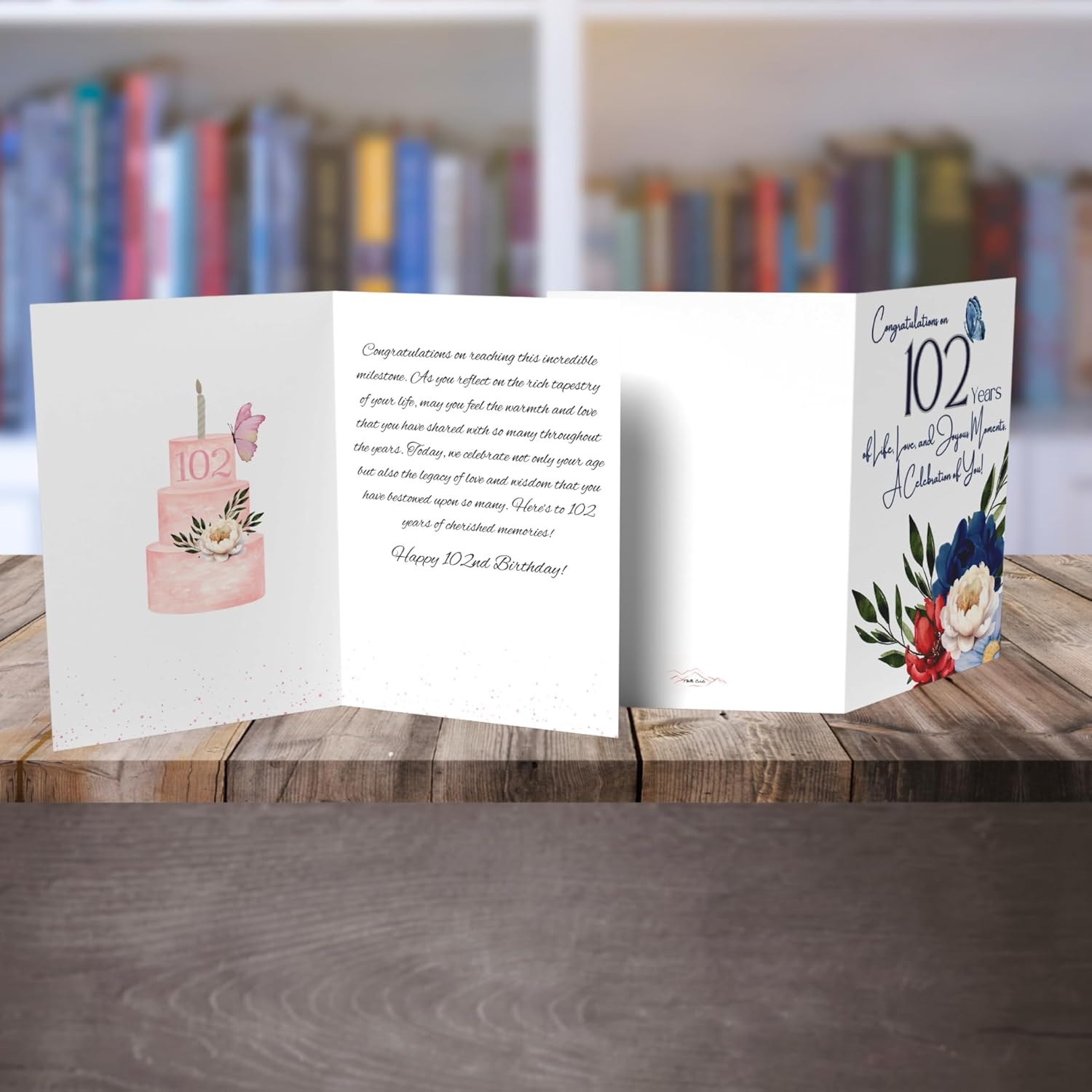 102Nd Birthday Card, 102 Years Old, Milestone Greeting Card