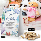 Don'T Say Baby Baby Shower Game, Under The Sea Baby Shower Decoration, Ocean Don'T Say Baby Sign, Fun Baby Shower Games, Clothespins For Baby Shower-Dsba02