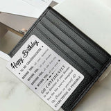 Granddaughter Birthday Card, Happy Birthday Granddaughter Gifts Ideas, Small Engraved Wallet Card