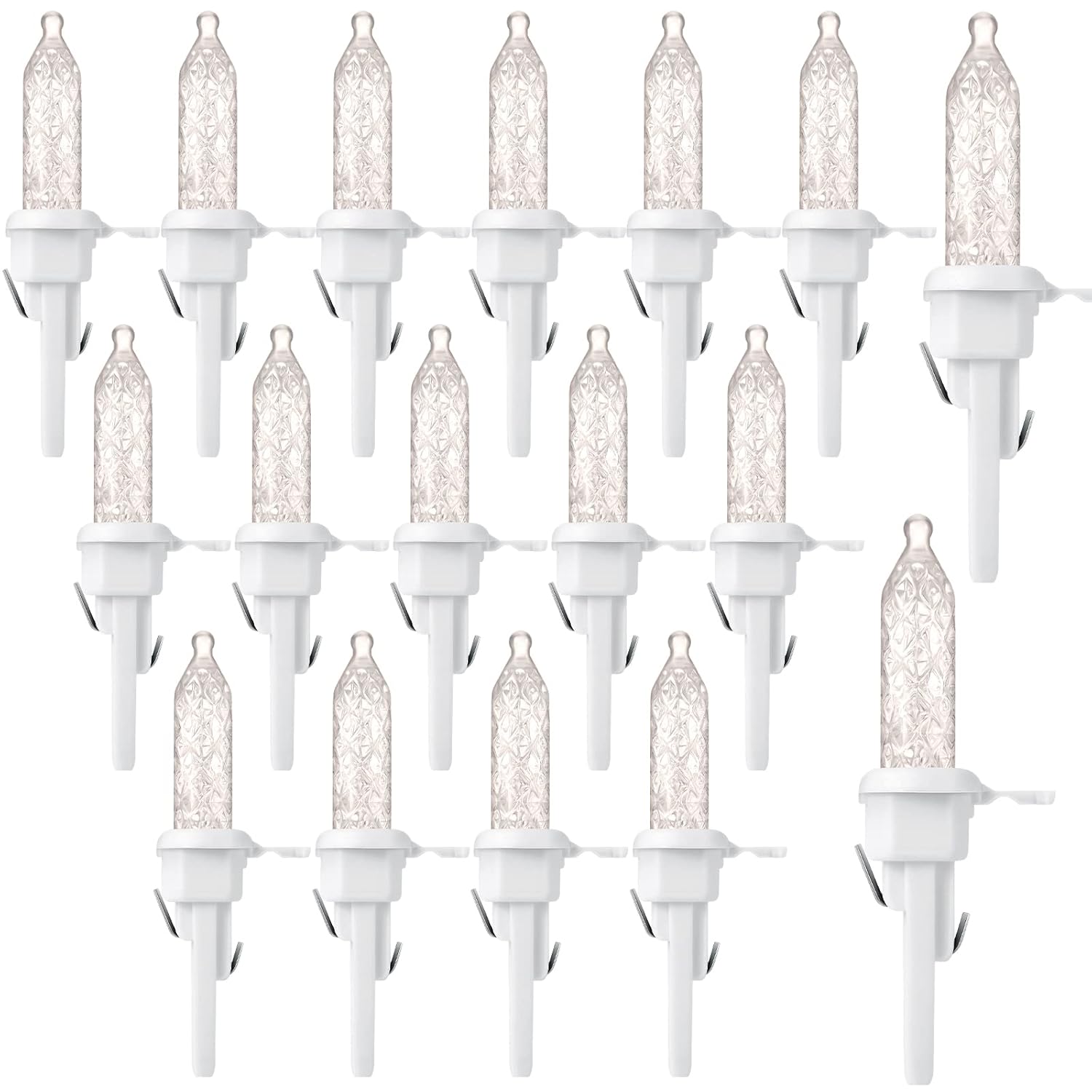 60 Pack Christmas Replacement Mini Bulbs 3 V Led String Lights Outdoor Indoor Wide Angle Bulbs For Christmas Tree Garden
