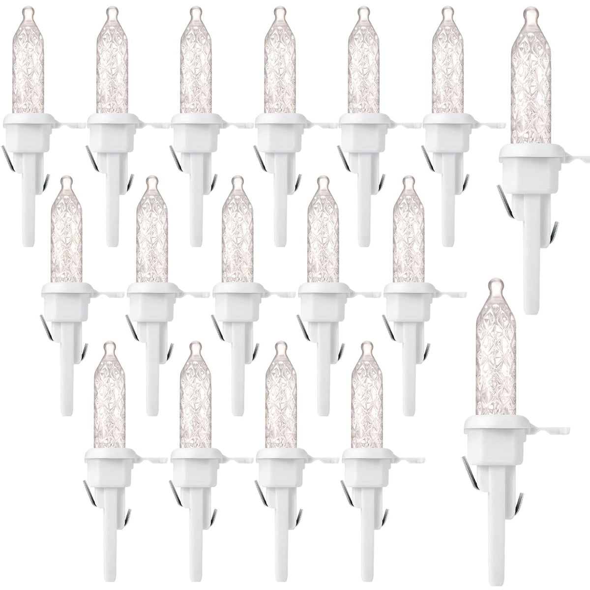 60 Pack Christmas Replacement Mini Bulbs 3 V Led String Lights Outdoor Indoor Wide Angle Bulbs For Christmas Tree Garden