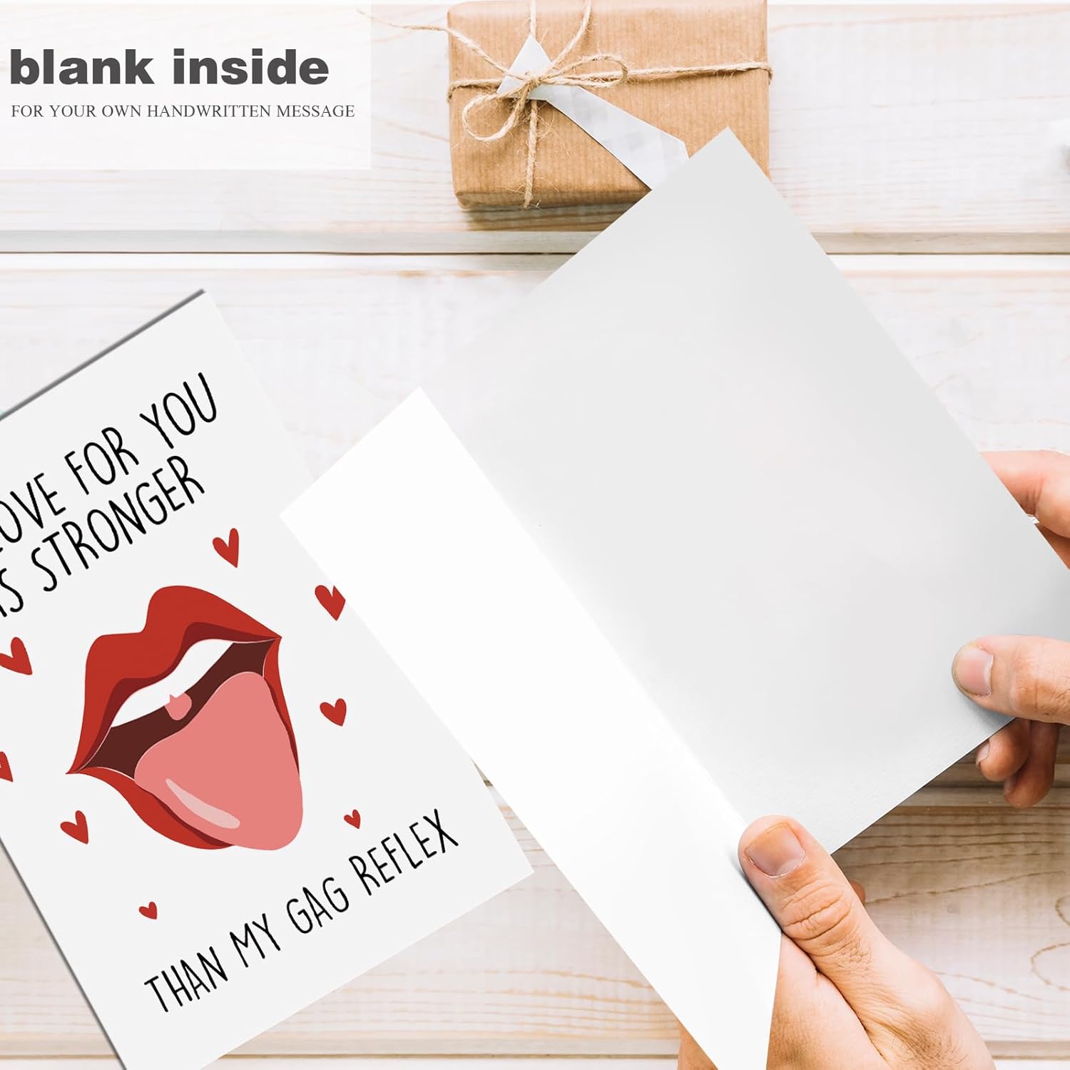 Funny Valentine'S Day Card For Men, Dirty Anniversary Card For Husband Boyfriend Fiance, Snarky Birthday Card For Couple Soulmate, My Love For You Is Stronger