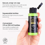 Craft Acrylic Paint Set, Water-Based Acrylic Craft Paint, Matte Finish Artist Paints, Art Supplies For Glass, Wood, Ceramics, Fabrics, Leather