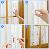 100Pcs Christmas Light Suction 1.5 Inches Light Clips Strong Suction Cup Holders For Hang String Christmas Lights Seasonal Lights And Xmas Decorations Without Tools