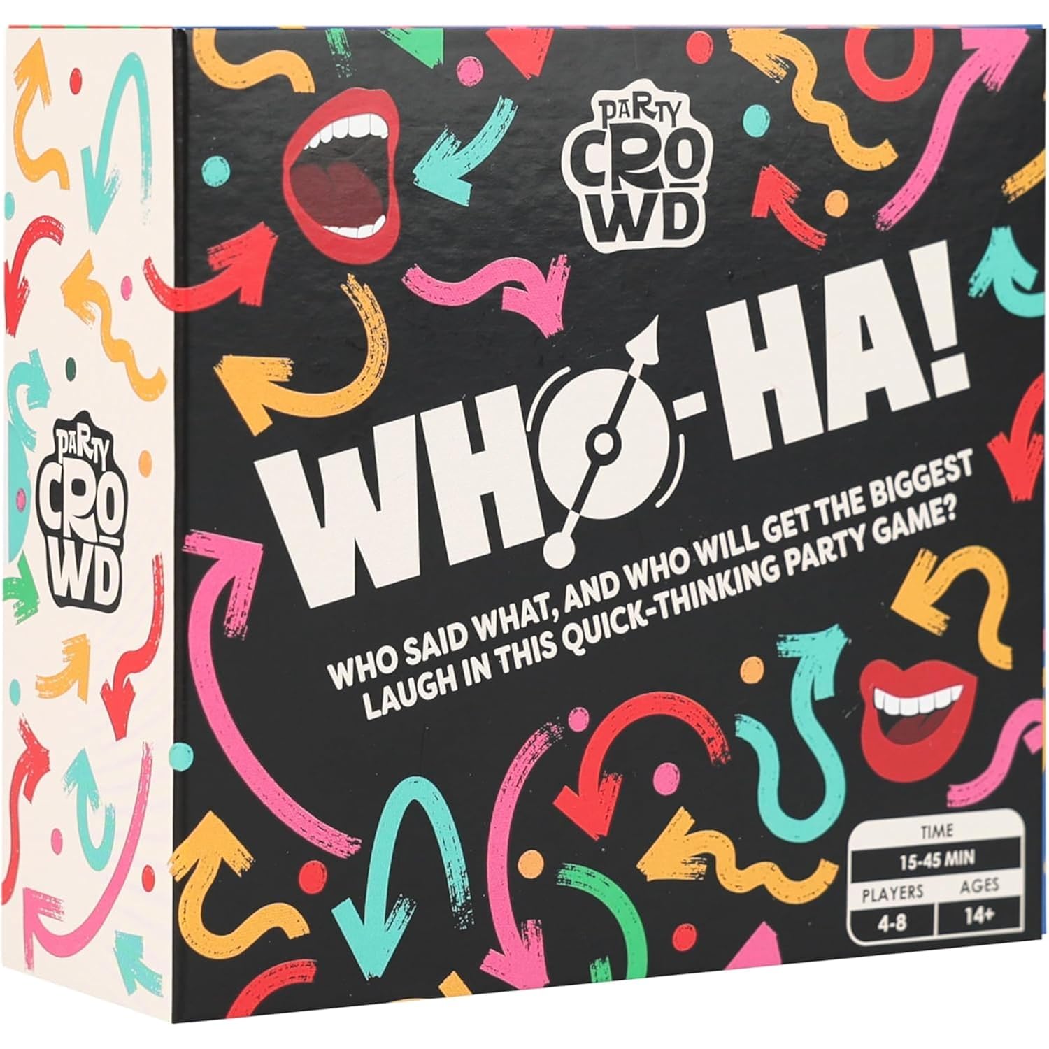 Party Crowd Who-Ha Party Game For Friends Fun, Quick Thinking Party Game For Teens Or Adults Games For Holidays,Drawing, Thinking, Speaking, Stocking Stuffer, Hilarious Funny For Camping Ages 14+