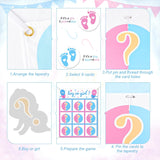 Gender Reveal Games Tic Tac Toe Board Game With 10 Boy Or Girl Signs, Gender Reveal Ideas, He Or She, Boy Or Gir Sign Gender Reveal Party Supplies, Baby Shower Gender Reveal Decorations