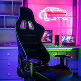 Sports Car Neon Sign Dimmable LED Wall Light USB Garage Decor for Boys Room Man Cave Bar