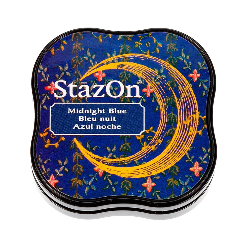 Stazon Midi Ink Pad, Midnight Blue