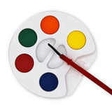 Bulk Watercolors Round Paint Pack With Brushes - 25 Sets With 5 Washable Colors Each - Great For Kids, Classrooms, Parties, Students, Donations, Party Favors, All Ages