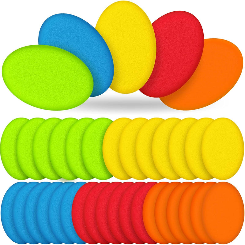 30 Pieces Mud Sponges For Pottery Clay Cleanup And Shaping Tools Colorful Crea