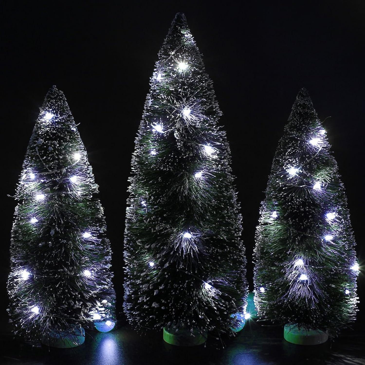 12 Pcs White Fairy Lights Led String Lights Battery Powered, 20 Micro Leds On 3.3Ft/1M Silvery Copper Wire, Battery Oper