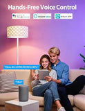 Smart Light Bulbs 2 Pack A19 E26 RGBTW Color Changing WiFi Bluetooth Alexa Google Compatible