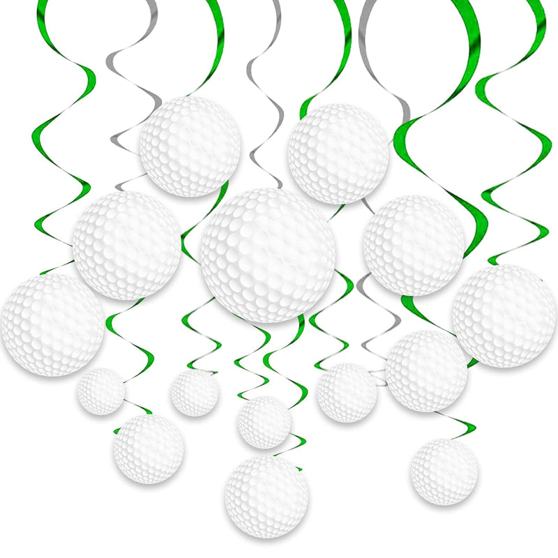 48Pcs Golf Party Decorations Hanging Swirls, Golf Theme Party Supplies