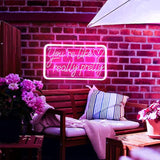You’re Like Really Pretty Neon Sign Pink LED Aesthetic Wall Light Bedroom Salon Decor