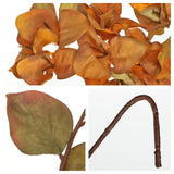 Bougainvillea Artificial Flowers 5 Pack 27.5" Fake Bougainvillea Floral Stems Realistic Silk Bougainvillea Arrangements For Home Weddings Parties Table Vase Centerpiece Decor(Orange)