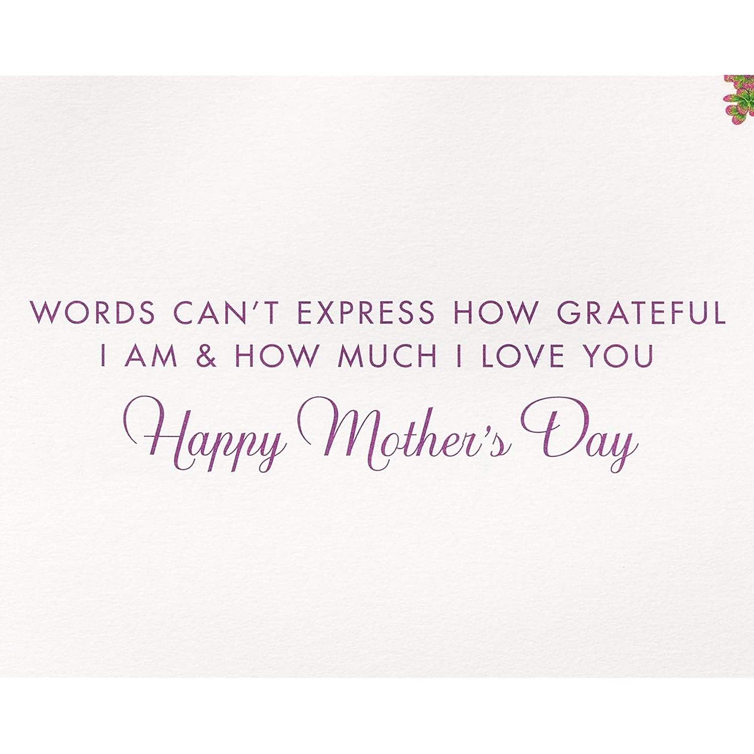 Mothers Day Card For Mom (Words Can'T Express)