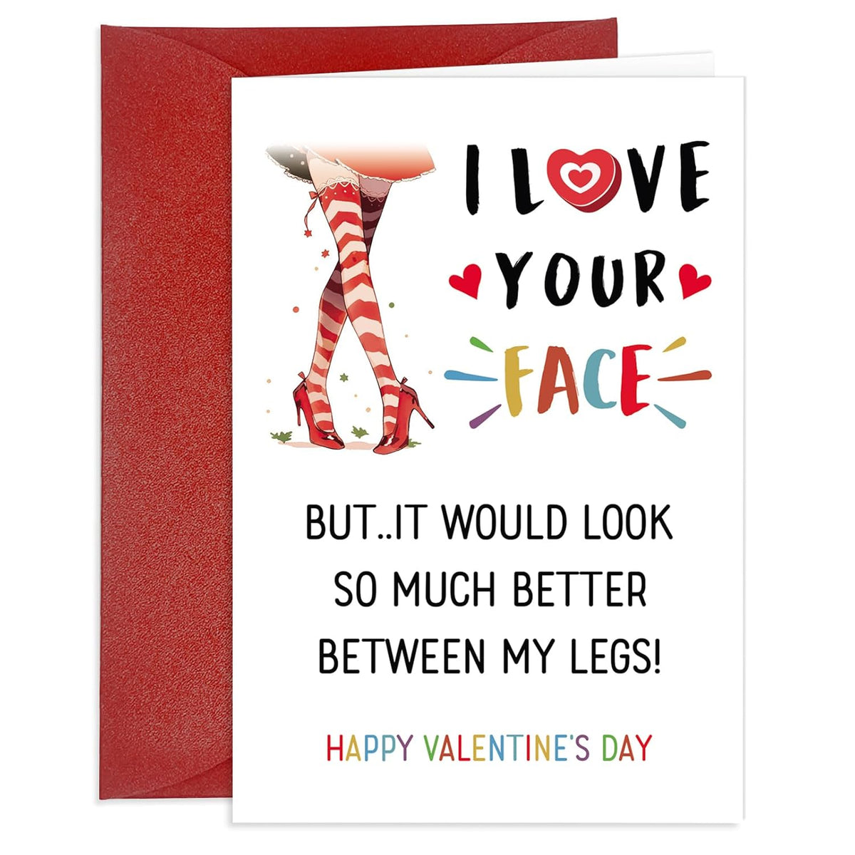 Funny Valentines Day Card For Him Boyfriend Valentines Day Naughty Cards For Husband Valentines Day Cards With Envelopes Valentine'S Day Card Gift For Men Anniversary Birthday Greeting Cards