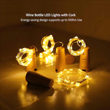 Wine Bottle Lights With Cork, 20-Led 6.56Ft 6-Pack Diy String Light With Battery Up To 120Hrs Work For Party Wedding Chr