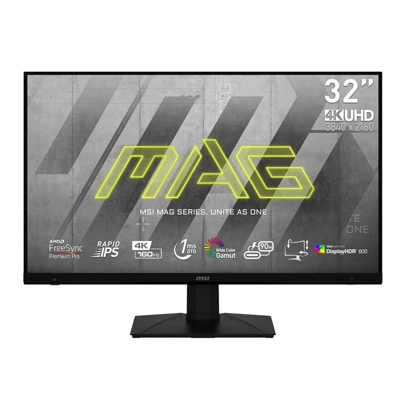 MSI MAG323UPF, 32" 3840 x 2160 (UHD), 4K Rapid IPS Gaming Monitor, 1 ms, 160Hz