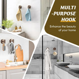 Suction Cup Hooks For Shower,Heavy Duty Shower Towel Suction Hooks,No Drill Wall Mounted Towel Hooks For Bathrooms Wall,Kitchen,Glass,Mirror,Tile To Hang Towels,Robes,Coat-Champagne Bronze(2 Pack)