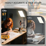 2-Pack LED Video Light Kit Dimmable 2800-6500K with Tripod & Phone Holder for Studio