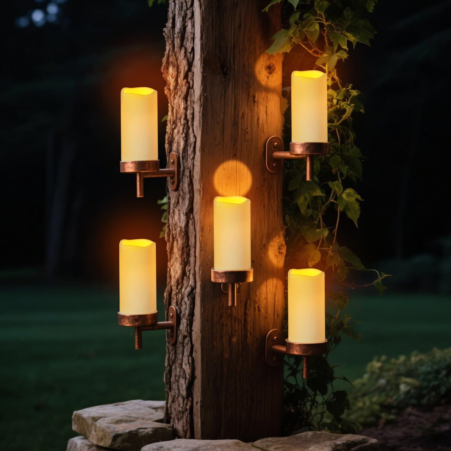 12Pcs Flickering Flameless Candles Waterproof Large (D 3" X H 6") Led Candles, Fake Pillar Outdoor Indoor Battery Operated Candles With Remote For Home/Wedding/Christmas/Holiday Décor