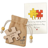 Couples Gift Wooden Puzzle With Card – Love Keepsake For Anniversary & Valentines Day, Gifts For Her, Gift For Wife, Girlfriend Gifts, Valentines Day Gifts For Him, Valentines Decor