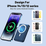 10000mAh Magnetic Wireless Power Bank, 22.5W Fast Charger for iPhone 15/14