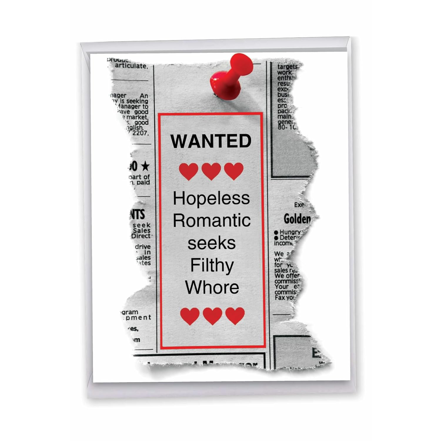 - Funny Valentines Card For Adults (8.5 X 11 Inch) - Big Naughty Romance, Greeting Card For Valentine'S Day - Hopeless Romantic J1680Vdg