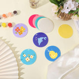 20 Pcs 10 Colors 3 Inch Acrylic Circle Blanks With Hole Multicolor Acrylic Circles Unfinished Round Plastic Sheet For Vinyl Cutting Diy Projects Paintings Sign