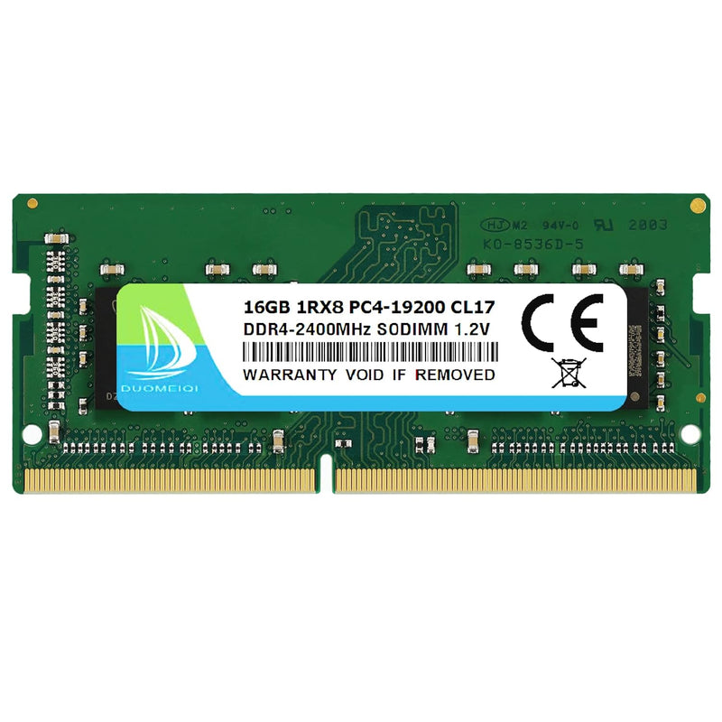 Duomeiqi 16Gb 1Rx8 Ddr4 2400 Mhz Sodimm Ram Pc4-19200 (Pc4-2400T) Cl17 1.2V 26