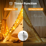 10 Pack 10FT 30 LED Fairy Lights Battery Operated with Timer Waterproof Copper Wire Twinkle String Lights for Indoor Outdoor Christmas Tree Wedding Party Holiday Decor