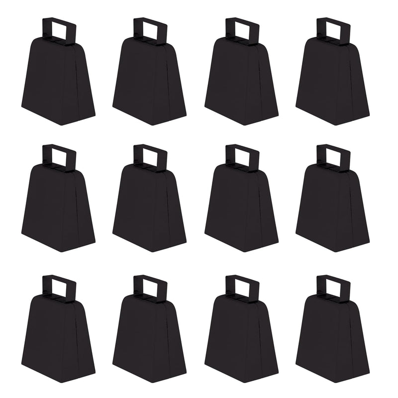 Beistle 12-Pack Cowbells, 4-Inch, Black