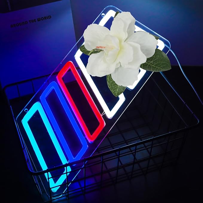 Car Neon Sign Dimmable LED Wall Light for Garage Bedroom Playroom Auto Shop Decor