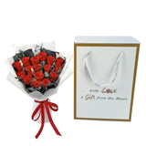 16 Piece Preserved Flower Rose Bouquet, Forever Flowers Romantic Long Lasting Gift For Delivery To Women,Valentine'S.Mother'S Day Gift(Red, 16 Rose)