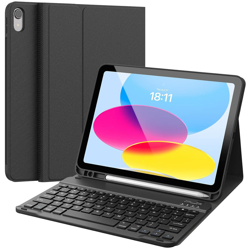 Keyboard Case For Ipad 10Th Generation 10.9Inch - 2022, Detachable Bluetooth K