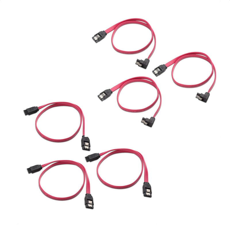 Cable Matters 3-Pack 90 Degree Right Angle SATA III 6.0 Gbps SATA Cable (SATA