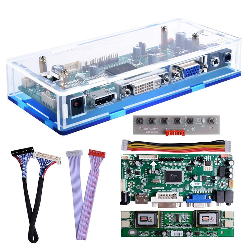 Nt68676 Case Kit, Hdmi+Vga+Dvi+Audio Input Lcd Controller Driver Board Or Hsd1