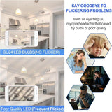 GU24 LED Light Bulbs 4 Pack A19 100W Equivalent 5000K Daylight 1400 Lumens High Output ETL Listed