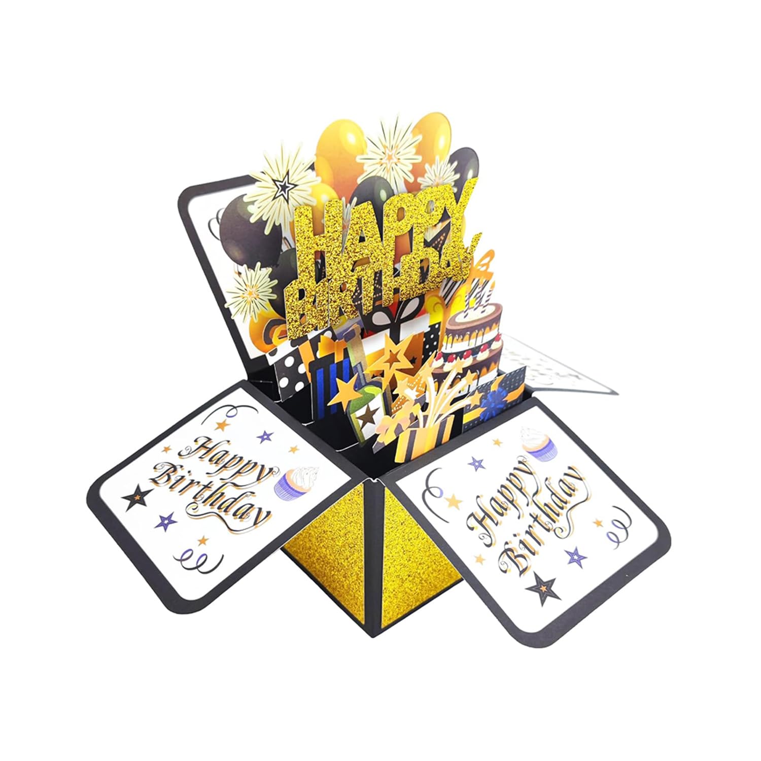 Pop Up 3D Birthday Card,Blank Greeting Card With Envelope, Birthday Gift For Him Dad Husband Son Women Kids Her