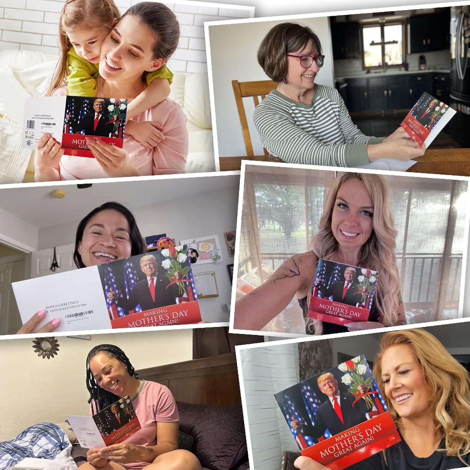 Talking Trump Mothers Day Card - Authentic Voice Recording, Holiday Greeting From Presidential Collection, Perfect For Mom & Wife With Envelope